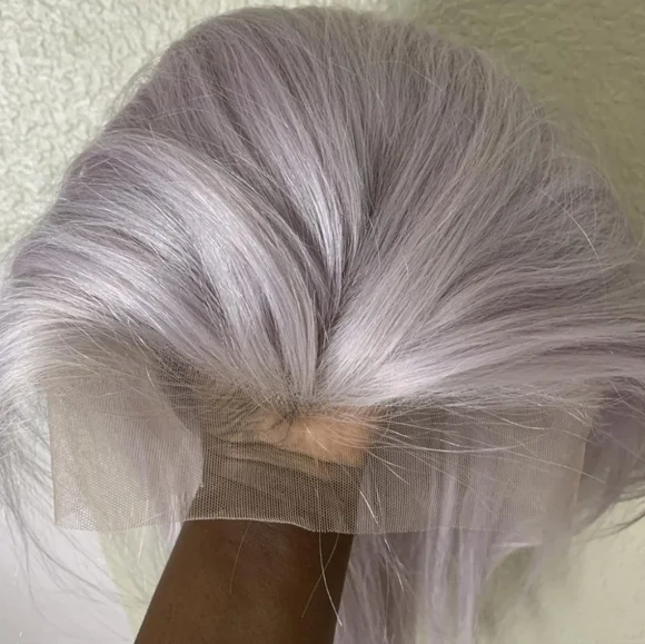 28 Inch Gray Lace Wig Unit - Picture 3 of 4